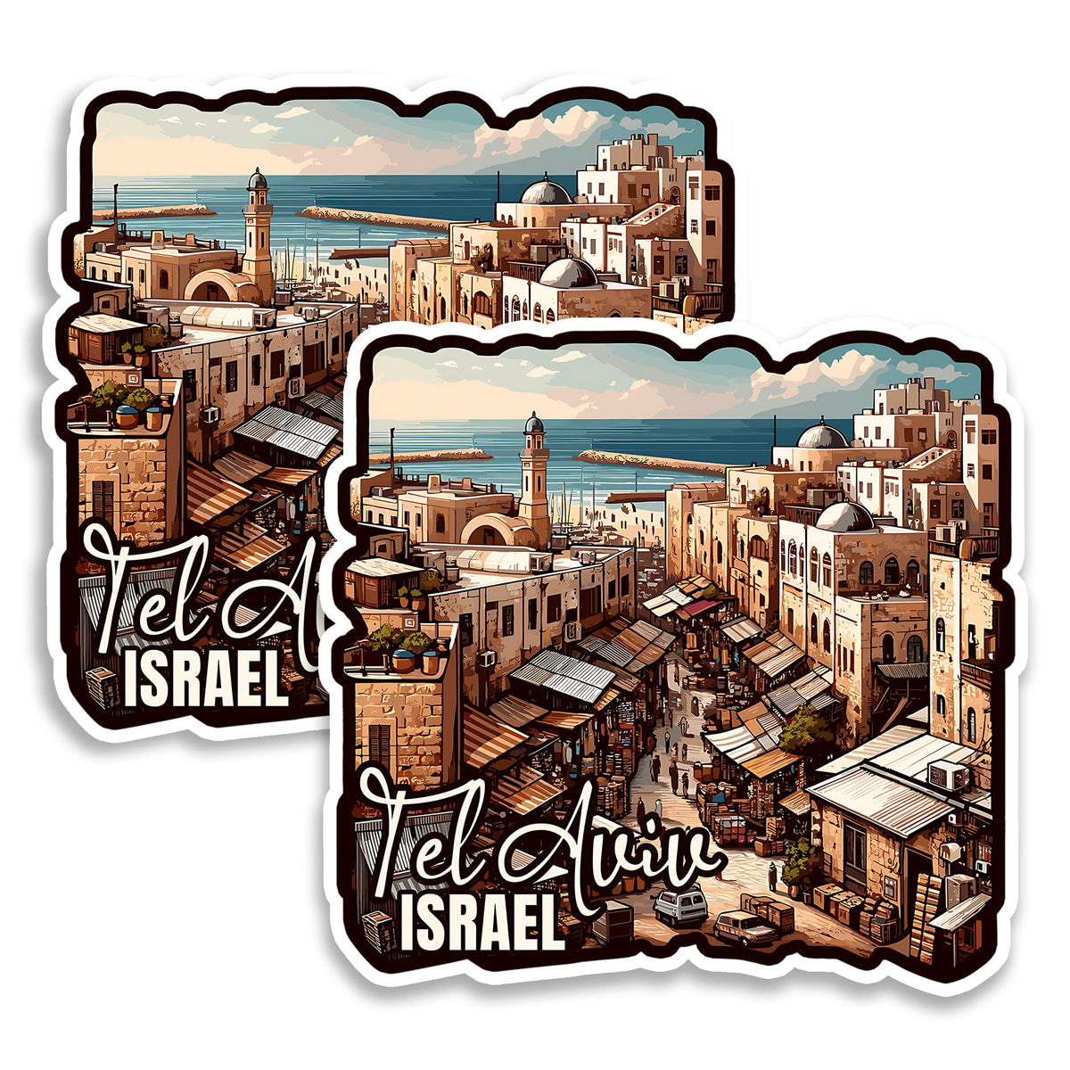 Tel Aviv Israel Magnet 2-Pack — 4
