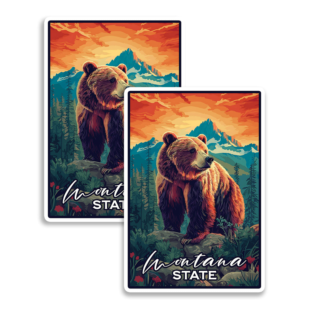 Montana State Magnet 2-Pack — 4