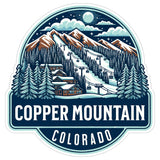 Copper Mountain Colorado Sticker 4 Inch — Waterproof Vinyl Decal Summit Peak 8