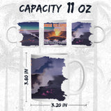 Hawaii Volcanoes National Park Mug 11oz — White Ceramic Lava Flow Mug 2