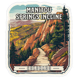 Manitou Springs Incline Colorado Sticker 4 Inch — Waterproof Vinyl Decal City Travel Souvenir 8