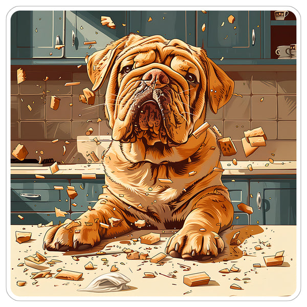 Shar Pei Sticker 4 Inch — Waterproof Vinyl Decal Wrinkled Chinese Breed