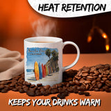 Santa Cruz California Mug 11oz — White Ceramic Surf City Coffee Mug 3