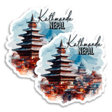 Kathmandu Nepal Magnet 4 Inch 2-Pack Himalayas Stupa – Strong Vinyl Decorative Travel Magnets for Fridge Locker Kitchen Office – Cute Fun Aesthetic Cool Durable & Long-Lasting Souvenir ID44999 1