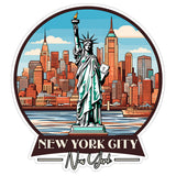 New York City New York Sticker 4 Inch — Waterproof Vinyl Decal Travel Souvenir 8