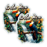 Costa Rica Sticker 4 Inch 2-Pack - Waterproof Vinyl Decal for Laptop Water Bottle Car Tumbler - Durable Aesthetic Long-Lasting Stickers for Adults ID45039 8