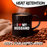 I Love My Husband Mug 11oz — Black Ceramic Romantic Coffee Mug 3