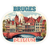 Bruges Belgium Sticker 4 Inch — Waterproof Vinyl Decal City Travel Souvenir 1