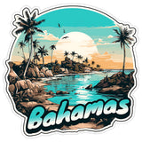 Bahamas Sticker 4 Inch City Travel Souvenir Destination - Waterproof Vinyl Decal for Laptop Water Bottle Car Tumbler - Durable Aesthetic Long-Lasting Stickers for Adults ID44990 1