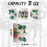 Aloha Hawaii Coffee Mug 11oz — White Ceramic Hawaiian Island Vibes Mug 2