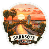 Sarasota Florida Sticker 4 Inch — Waterproof Vinyl Decal City Travel Souvenir 1