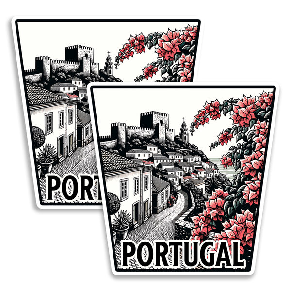 Portugal Magnet 4 Inch 2-Pack Country Europe – Strong Vinyl Decorative Travel Magnets for Fridge Locker Kitchen Office – Cute Fun Aesthetic Cool Durable & Long-Lasting Souvenir ID44999