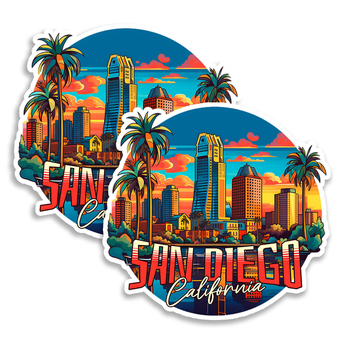 San Diego California Magnet 2-Pack — 4