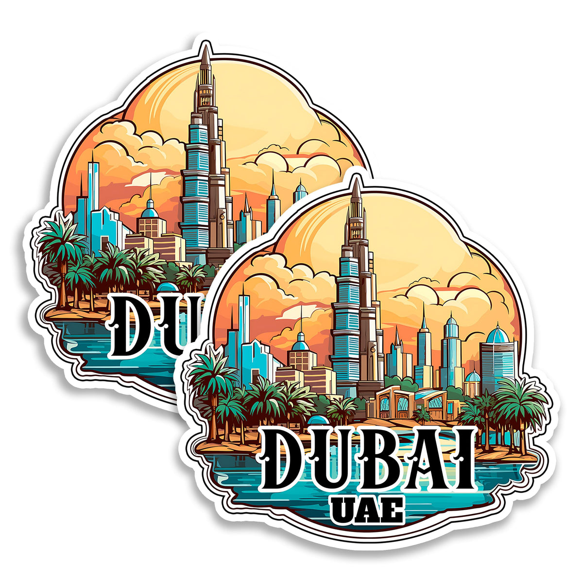 Dubai UAE Magnet 2-Pack — 4
