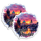 Czech Republic Czechia Magnet 2-Pack — 4