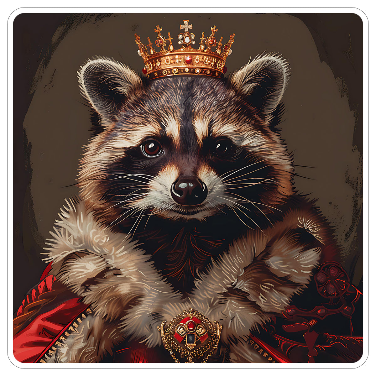 Raccoon Sticker 4 Inch — Waterproof Vinyl Decal Trash Panda Masked Bandit