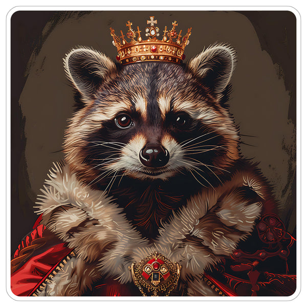 Raccoon Sticker 4 Inch — Waterproof Vinyl Decal Trash Panda Masked Bandit