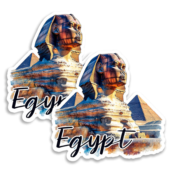 Egypt Magnet 4 Inch 2-Pack Country Africa – Strong Vinyl Decorative Travel Magnets for Fridge Locker Kitchen Office – Cute Fun Aesthetic Cool Durable & Long-Lasting Souvenir ID44999