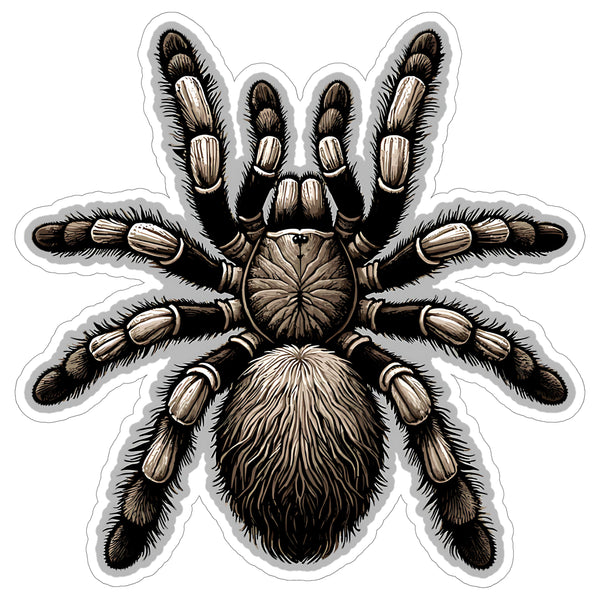 Tarantula Sticker 4 Inch — Waterproof Vinyl Decal Theraphosidae Pet Spider