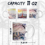 Tokyo Japan Coffee Mug 11oz — White Ceramic Urban Skyline Mug 2