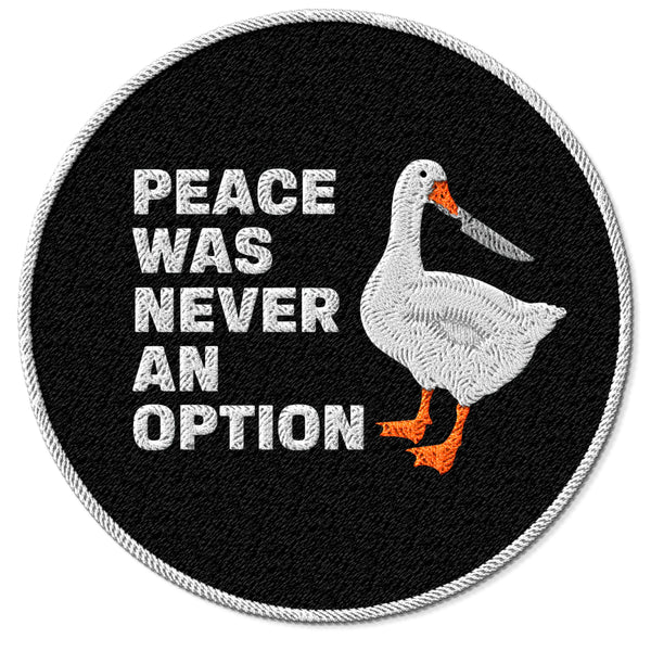 Peace Was Never an Option Patch — 3