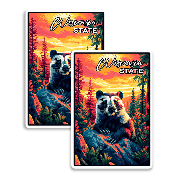 Wisconsin State Magnet 2-Pack — 4
