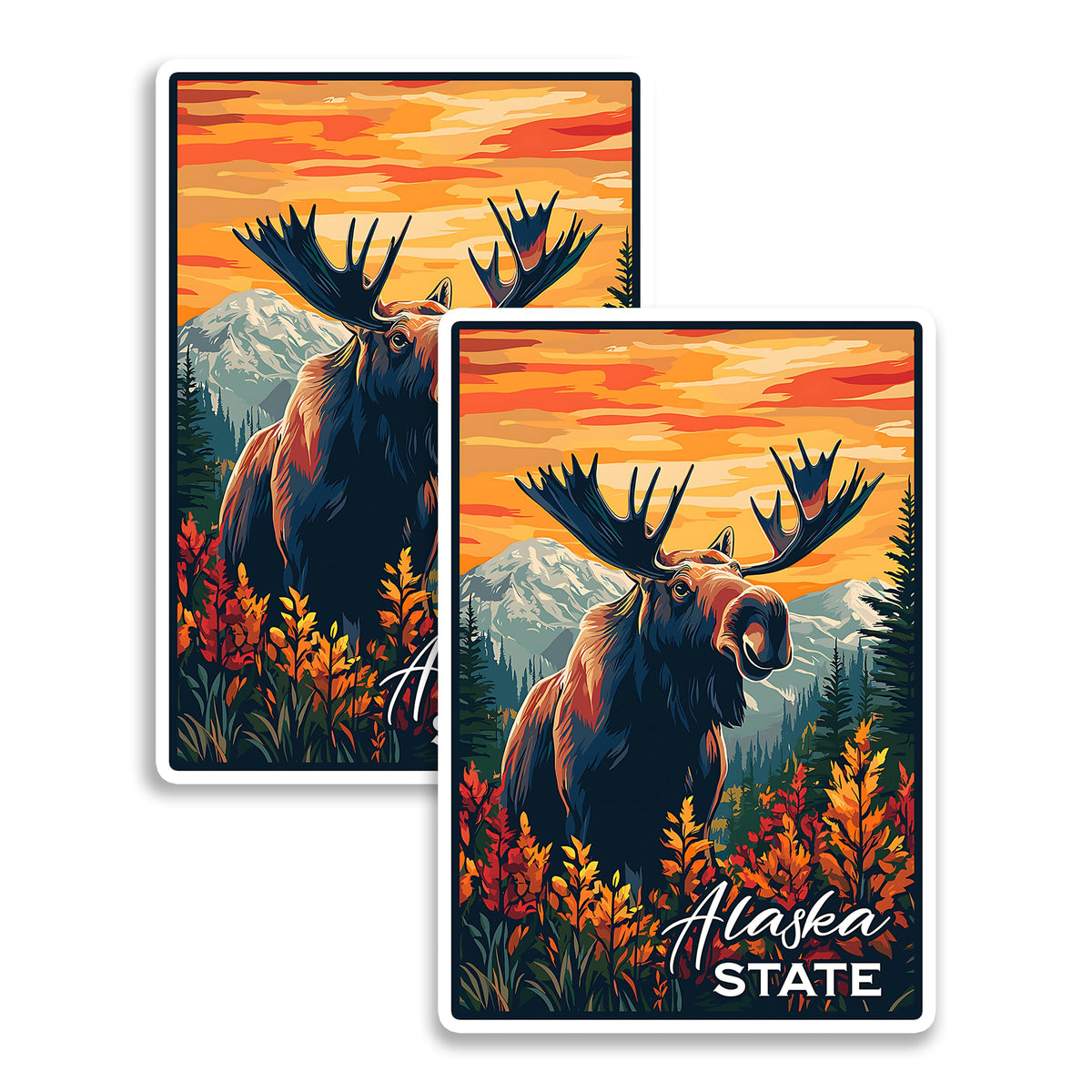 Alaska State Magnet 2-Pack — 4