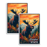 Alaska State Magnet 2-Pack — 4