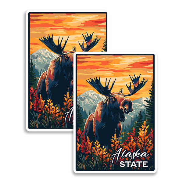 Alaska State Magnet 2-Pack — 4