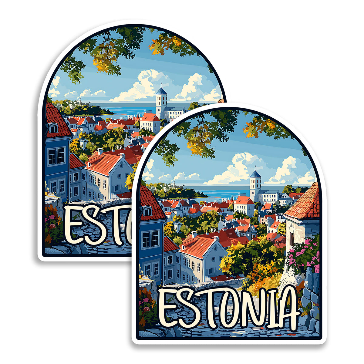 Estonia Fridge Magnet 2-Pack — 4