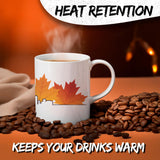Canada Maple Leaf Canada Coffee Mug 11oz — White Ceramic True North Mug 3