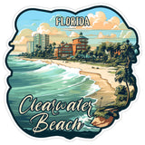 Clearwater Beach Florida Sticker 4 Inch — Waterproof Vinyl Decal Ocean Coastal 8