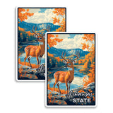 Arkansas State Magnet 2-Pack — 4