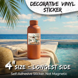 White Shark Sticker 4 Inch — Waterproof Vinyl Decal Great White Apex Predator 2
