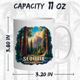 Sequoia National Park Mug 11oz — White Ceramic Giant Trees Forest Mug 2