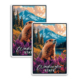 Washington State Magnet 2-Pack — 4