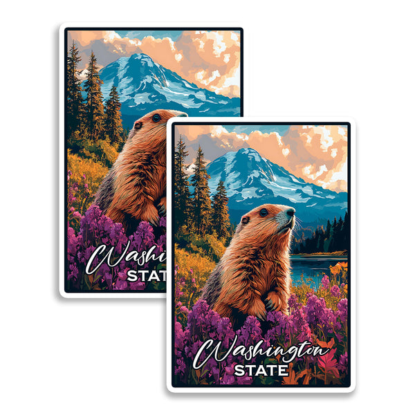 Washington State Magnet 2-Pack — 4