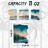 Toronto Canada Coffee Mug 11oz — White Ceramic Lakefront Skyline Mug 2