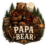 Papa Bear Sticker 4 Inch — Waterproof Vinyl Decal 1