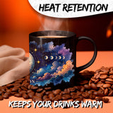 Sun And Moon Mug 11oz — Black Ceramic Coffee Mug 3
