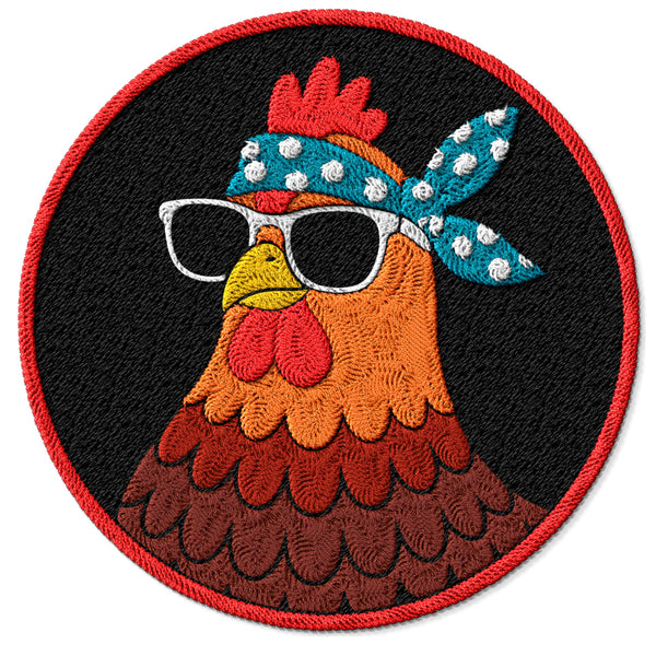 Cute Chicken with Bandana Patch — 3