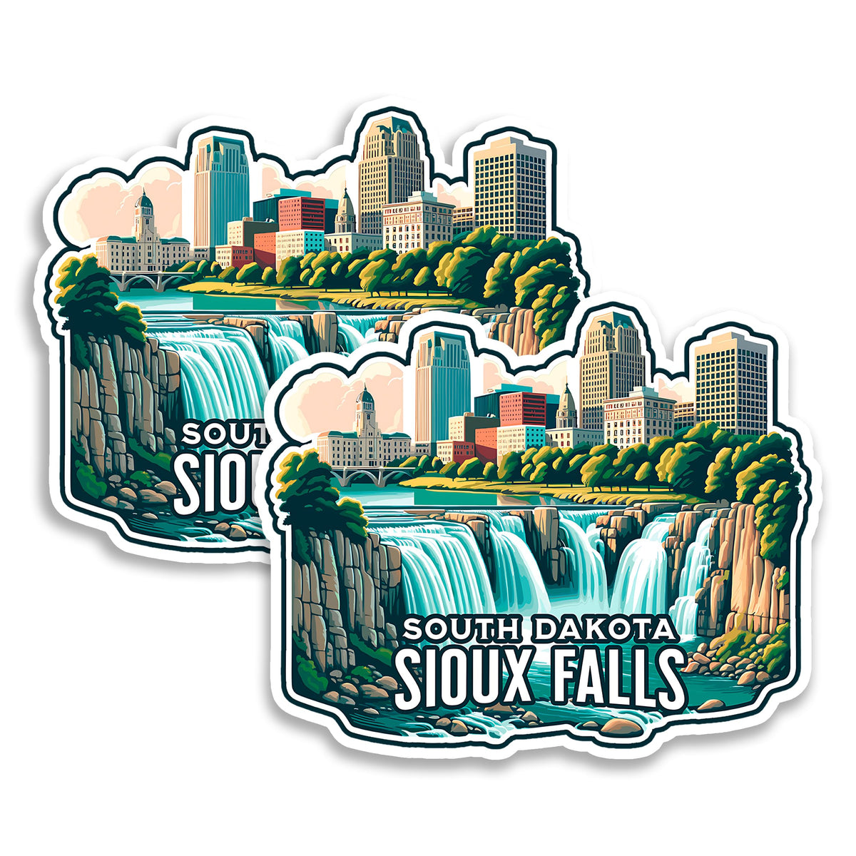 Sioux Falls South Dakota Magnet 2-Pack — 4