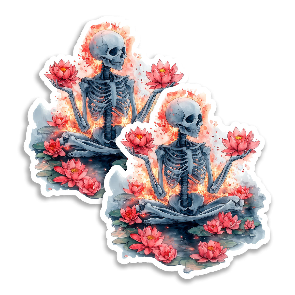 Skeleton Yoga Magnet 2-Pack — 4