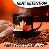 Canada Maple Leaf Canada Mug 11oz — Black Ceramic Travel Mug 3