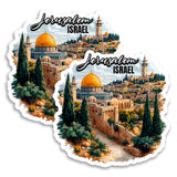 Jerusalem Israel Magnet 2-Pack — 4