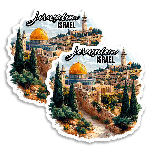 Jerusalem Israel Magnet 2-Pack — 4