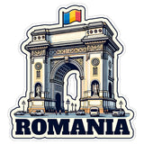 Romania Sticker 4 Inch — Waterproof Vinyl Decal Travel Souvenir 8