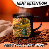 Duck Mug 11oz — Black Ceramic Coffee Mug 3