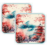 Japan Sticker 4 Inch 2-Pack - Waterproof Vinyl Decal for Laptop Water Bottle Car Tumbler - Durable Aesthetic Long-Lasting Stickers for Adults ID45039 1