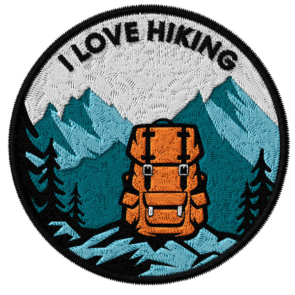 I Love Hiking Patch — 3